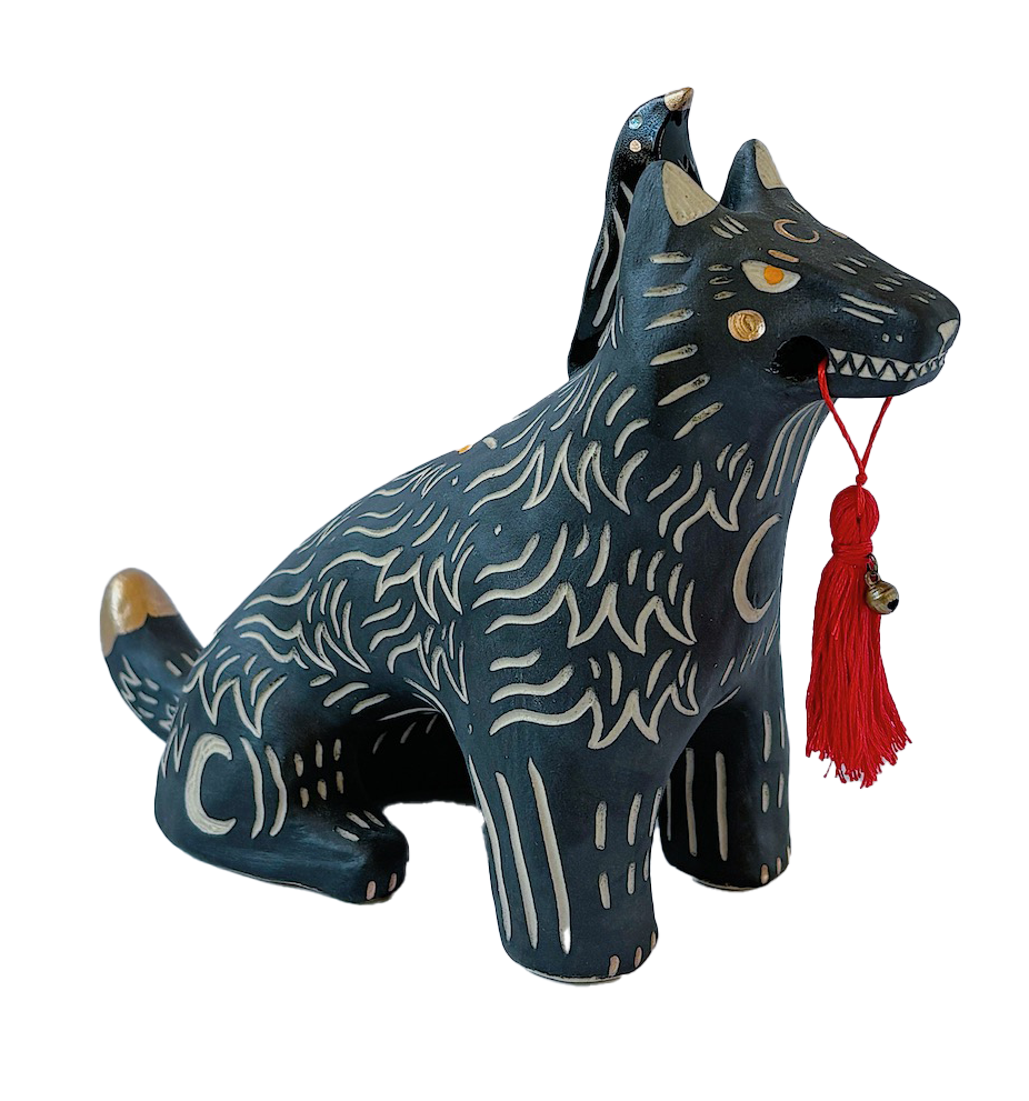 Wolf and Crow Guardian Totem (Shirley Jackson - LIONINTHETREES) - Image 2